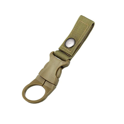 Quickdraw Carabiner Outdoor Hike Water Bottle Buckle Holder Tool Molle Attach Webbing Backpack Hanger Hook Camp Clip Hang Clasp